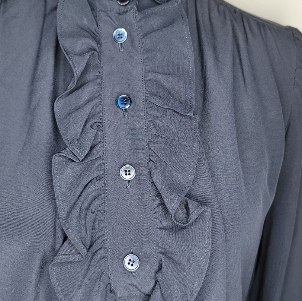Stella McCartney Meredith blouse Size S  Navy Blue - Picture 11 of 16